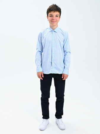 2592 Рубашка дл.р. д/м (голубой размер 122)